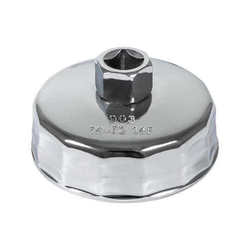 Esoldnic - Esoldnic Clé à filtre à huile de 74 mm 14 cannelures Outil de démontage de filtre à huile pour Mercedes Benz, Sprinter, Audi, Volkswagen, Mazda, etc.