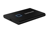 Samsung Portable SSD T7 Touch, 2 TB, USB 3.2 Gen.2, 1.050 MB/s Lesen, 1.000 MB/s Schreiben, Externe SSD Festplatte mit Fingerabdruckscanner für Mac, PC, Tablet, Konsole, Metallic Black, MU-PC2T0K/WW – Ansicht 5