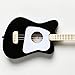 Loog Mini Acoustic kids Guitar for Beginners 3-strings Ages 3+ Learning app and lessons included Black