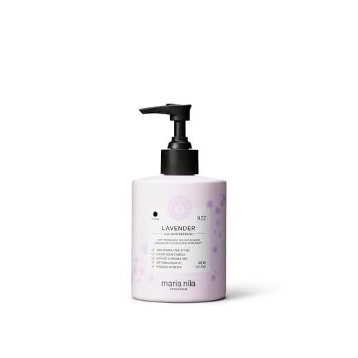 Maria Nila Colour Refresh Lavender 300 ml - En Vårdande Färgbomb som Innehåller Tillfälliga Färgpigment som Snabbt Fräschar Upp Hårfärgen. 100% Veganskt. Sulfatfritt och Parabenfritt.