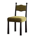 NMVAWIPT Silla De Comedor Madera Maciza Caucho, Asiento Tapizado, Sillas Dormitorio, For Oficina En Casa(Color 2)