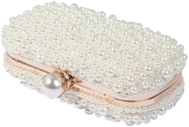 LHHMZ Perlen Clutch Taschen für Frauen Hochzeits Kristallperlen Abend Clutch Tasche Funkelnde Brauthandtasche