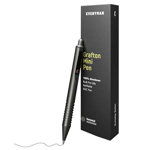 Grafton Mini Click Ball Point Pen, Gunmetal