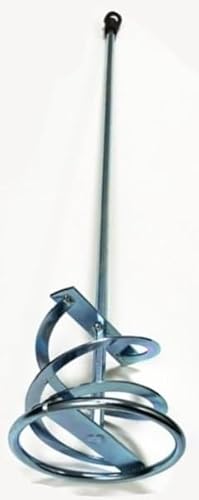 Unibos | Galvanised Mixer Paddle for Plaster Multi Mixer Used to Mix Motar, Plaster, Render Whisk, Paint Whisk, Cement, Concrete, Jointing Compound Mixer 600mm (Galvanised)