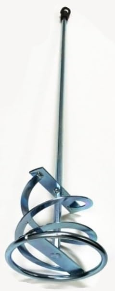 Unibos | Galvanised Mixer Paddle for Plaster Multi Mixer Used to Mix Motar, Plaster, Render Whisk, Paint Whisk, Cement, Concrete, Jointing Compound Mixer 600mm (Galvanised)