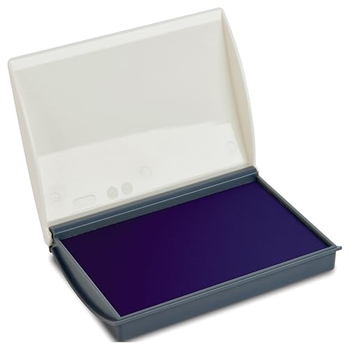 Image of Shiny SHI-40170 Small Rubber Stamp Pad, 2 3 /4 inch x 4 3 /8 inch, Purple Ink