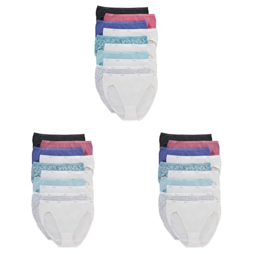 Image of Hanes Women's Underwear Pack, 10-Pack, Full-Coverage Cotton Blend Panties, Moisture-Wicking Underwear for Women