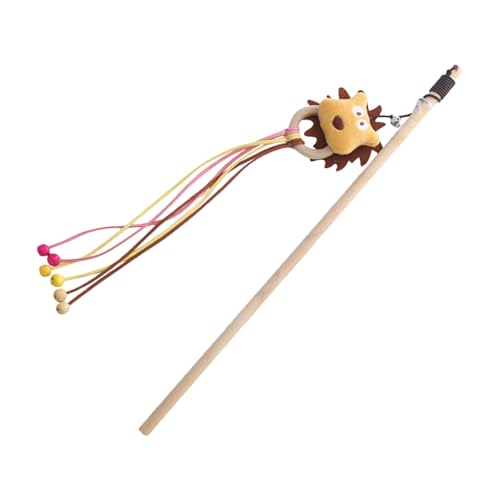 猫はアクティブなペットの活動と結合のための杖を遊びます。屋内子猫用の漫画のクマの運動用です。猫用のインタラクティブなおもちゃです。