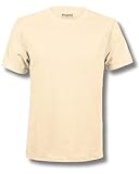 camisetas cremas Larga duración: las camisetas de colores Kingsted para hombre están teñidas en jaspeado y mantienen el color mucho más tiempo que otras camisas de algodón baratas para hombres. Estas camisetas ligeras de polialgodón son excepcionalmente duraderas