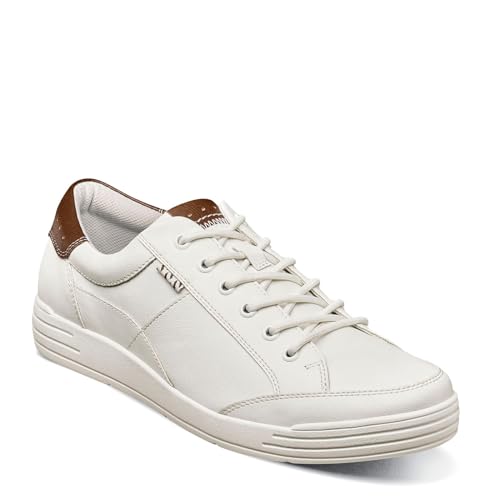 Nunn Bush Men's KORE City Walk Oxford Athletic Style Sneaker Lace Up Shoe, White, 11 Medium