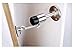 Heavy Duty Door Stopper with Hook, Stainless Steel Door Holder Stop with Sound Dampening Rubber Bumper Wall Mounted Door Floor Stop Holder,Free Screws (Sliver)