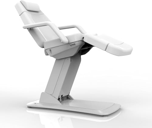 GreenLife - Silverfox 3 Motor Luxury Electric Facial Chair Facial Bed Table Spa Salon Beauty Bed Equipment Electric Professional Medical Spa Care Beauty Bed Adjustment - 2221D (White) - Image 3