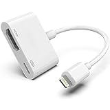Apple Lightning to HDMI Digital AV Adapter,[Apple MFi Certified] 1080P HDMI Sync Screen Digital Audio AV Converter with Charging Port for iPhone, iPad, iPod on HDTV/Projector/Monitor, Support All iOS