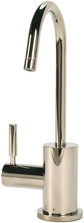 Contemporary C-Spout Hot Only Filtration Faucet - Brushed Nickel