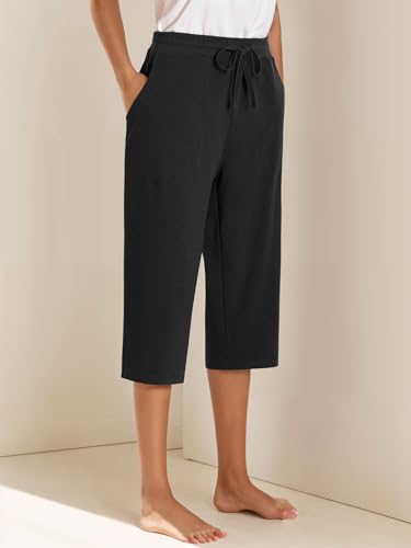 Weintee Women's 17" Cotton Capris with Pockets2