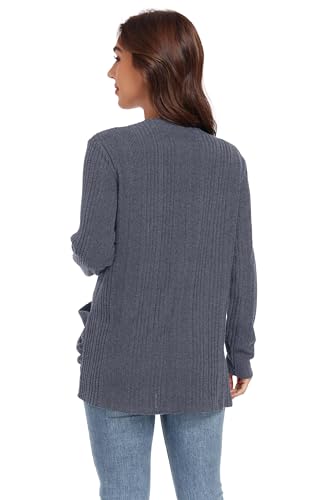 Image of GRECERELLE Womens Long Sleeve Lightweight Open Front V-Neck Casual Cardigan Sweaters Outerwear with Pockets 2025, S-2XL