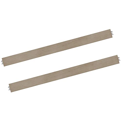 Image of Evolur Full-Size Bed Conversion Rails, Designed & Tested Cribs, Durable Hardwood Build with Secure Mattress Slats, Easy Assembly - Barnwood
