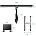 steauty Shower Squeegee for Glass Doors,14-Inch Shower Glass Squeegee, Matte Black Shower Squeegee for Shower Doors,Mirror,Windows, with Shower Door Hook and Adhesive Hook