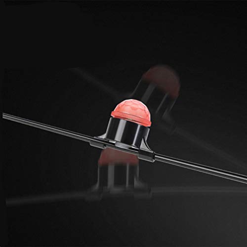 Alarme de batida CLISPEED LED de pesca noturna com alerta de batida para vara de pesca ao ar livre (