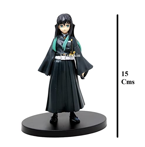 Image of Trunkin Rubber Demon Slayer Muichiro Tokito Action Figure The Mist Hashira Figurine Standie Collectible Figure Manga Weeb,10 cm