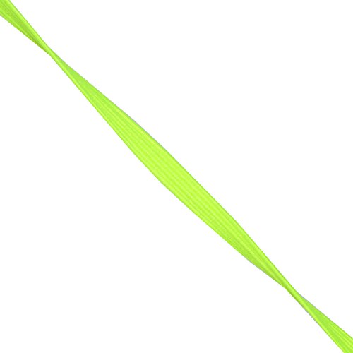 Mandala Crafts 6mm 50 Yds Roll of Lime Green Elastic Bands for Sewing - 1/4 Flat Elastics Cord - 1 4 Inch Braided Stretch Straps for Crafting