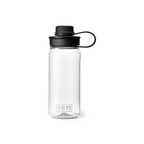 Image of YETI Yonder Water Bottle with Yonder Tether Cap, Lightweight, Leakproof and BPA-Free