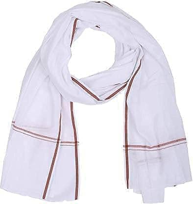 Pure Cotton Soft Gamcha for Men- White Men's gamcha (White) (Set of 1)-picture-28