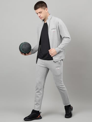Image of Men's Winter Fleece Tracksuit | Zip-Up Sweatshirt & Track Pants, Soft Fleece Fabric, Warm 2-Piece Sportswear for Gym, Streetwear & Casual Wear |FTS-77