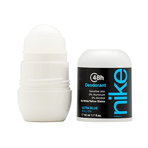 Image of Nike Ultra Blue Deodorant Roll-On for Men - Long Lasting Freshness, 50ml