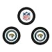 Team Golf NFL Jacksonville Jaguars 3 Pack Golf Chip Ball Markers, Poker Chip Size with Pop Out Smaller Double-Sided Enamel Markers