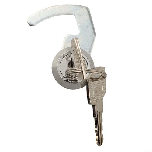 ZWEquipint Cerradura de leva de metal con llaves, para caja registradora, cajón, buzón, caja de herramientas, caja de vuelo, sistema de casillero de seguridad, con clip de liberación rápida (A)