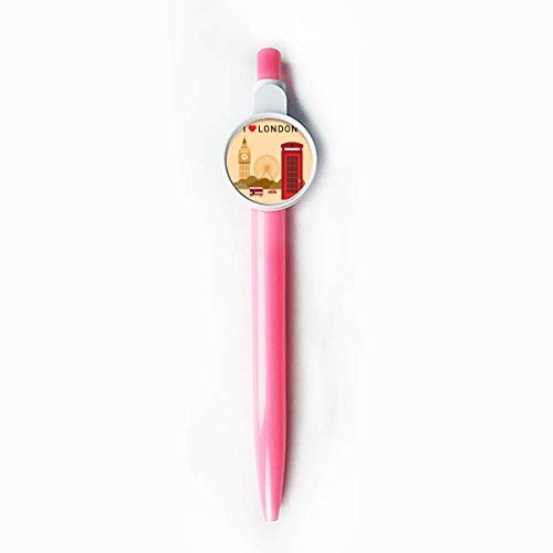 Stylo à bille rétractable I Love London idéal pour prendre des notes au bureau