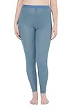 Haut niveau de confort Ulla Popken Femme Grandes tailles Legging, dentelle motif diamant, matière légèrement transparente pétrole foncé 54+ 833718747-54+