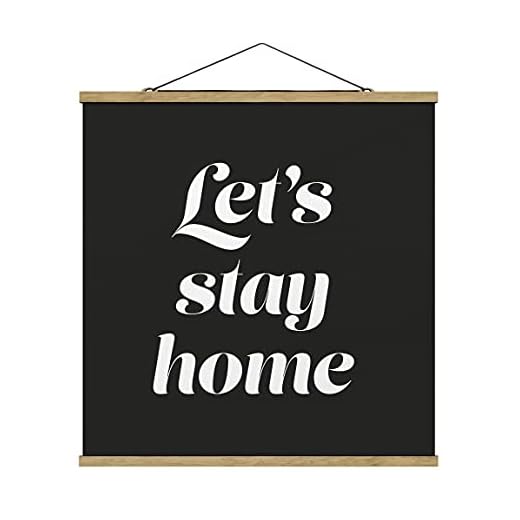 Foto su Tessuto - Let's Stay Home