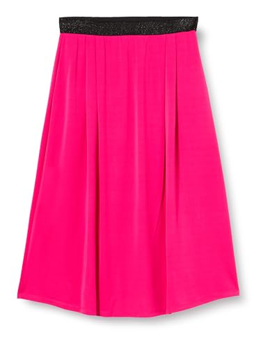 Jupe midi rose NAEMI pour gommer les complexes avec élégance