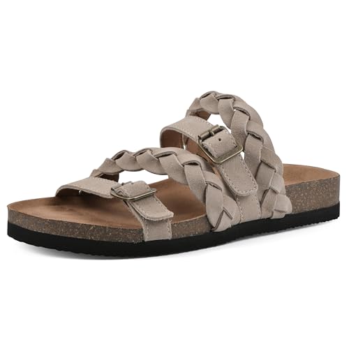 Image of WHITE MOUNTAIN Women's Holland Signature Comfort Molded Braided Footbed Sandal