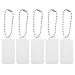 Healifty 5PCS Hearing Aid Amplifier Plastic Battery Holder Storage Case Box Battery Caddy with Keychain