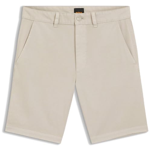 Boss Chino Short Slim pour Homme Évitant l'Effet Bouffant avec sa Coupe Droite