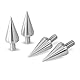 Precisiongeek Große Aluminium-Lautsprecherspikes M10 mit Kegel, 20 mm Durchmesser und 37 mm Länge – Set mit 4 Spikes