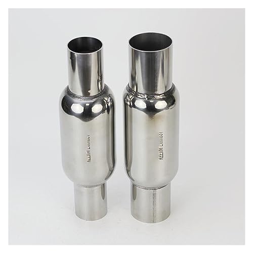 exhaust pipe 2'' 2.5'' Inlet 12.5'' Length Car Exhaust Muffler Exhaust Resonator Center(2 inch OD)