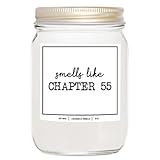 You Nique Designs Smells Like Chapter 55 Candle - Bookish Candles, Book Lovers, Themed Gifts for Reading Lovers Women, Book Club Present Ideas, Reading Themed Gifts (Lavender & Vanilla)