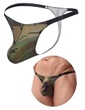 comeondear Herren G String Tanga Sexy Dünn Unterhosen Männer Camouflage,L