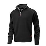 PRÁCTICO JERSEY CON MEDIA CREMALLERA: El diseño con media cremallera facilita ponérselo y quitárselo y protege del viento y el frío. Se puede usar como jersey informal de negocios para la oficina o como elegante chaqueta para dar un paseo