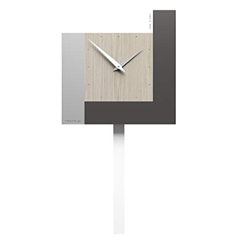 CalleaDesign - Pendeluhr Breeze Eiche - Stripes-Sammlung