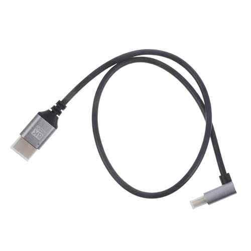 ARTIBETTER 0.5m Male to Male Video Cord High-Speed Computer Connector for Flexible Angled Design for Tight Spaces Installation Versatile Cable for Streaming and Gaming