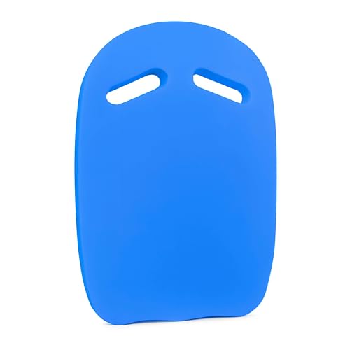 ADEPTNA Swimming Kickboard for Kids and Adults EVA Foam Swim Training Aid with Double Handles Lightweight, Anti-Slip, Buoyant Kick Float for Beginners Swim Kick Board (BLUE)