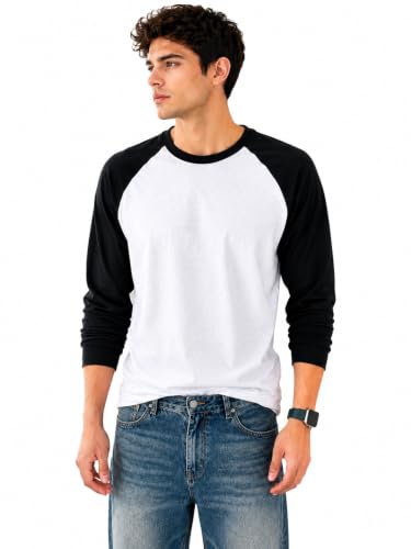 TreadDown Men's Polycotton Round Neck T-Shirt, Full Sleeve White - Image 2