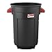 Suncast Commercial 32 Gallon Resin Utility Trash Can, Blue