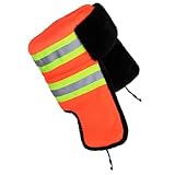 Supvox Verdickte Winterarbeitsmütze mit Ohrenschutz Reflektierenden Streifen Warme Hygienemütze für Outdoor Reinigungs und Gartenbauarbeiten
