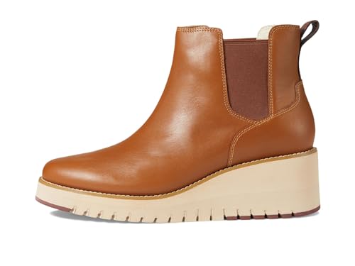 Cole Haan Cole Haan Womens Zerogrand City Wedge Boot Waterproof, Waterproof British Tan, 7-B US